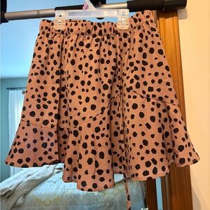Polka Dot Ruffle Skirt